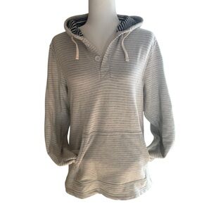 Marine layer hoodie womens SZ small grunge casual comfy blue white coastal relax